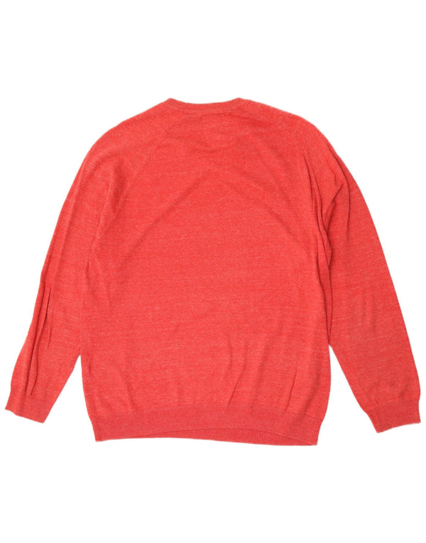 Superdry Herre sweater med rund hals XL rød bomuld