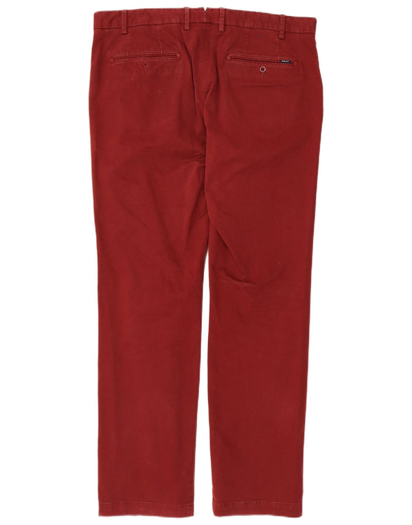 Gant Herre Soho Chinobukser med lav talje W36 L32 rød bomuld