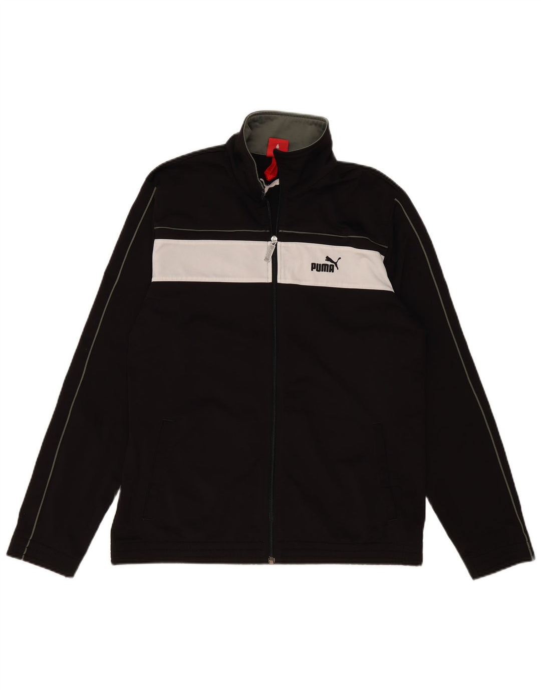 PUMA Træningsdragt til mænd Topjakke Stor sort Colourblock Polyester