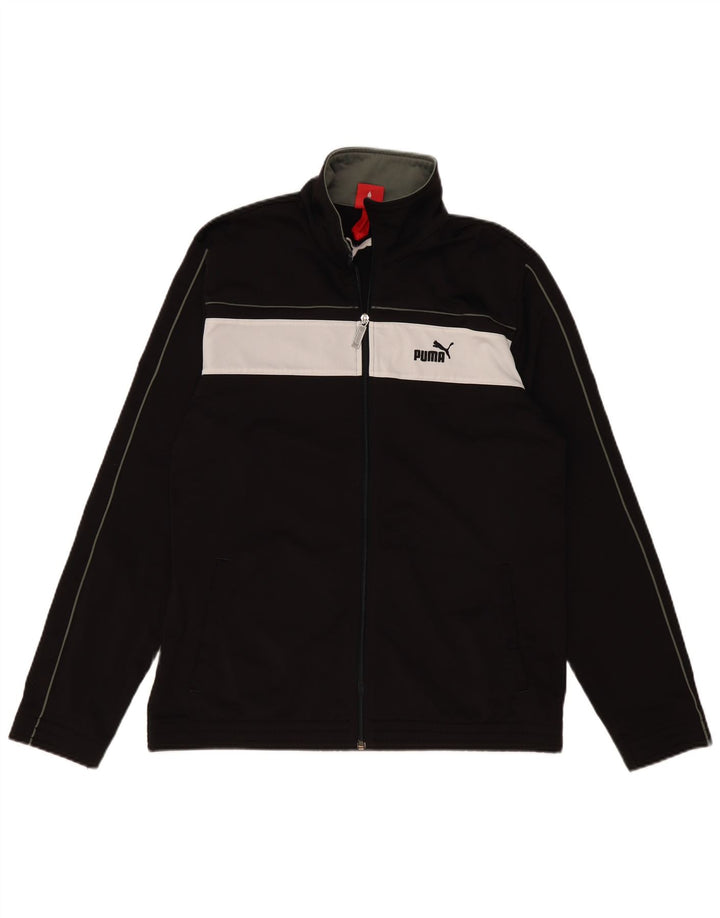 PUMA Træningsdragt til mænd Topjakke Stor sort Colourblock Polyester
