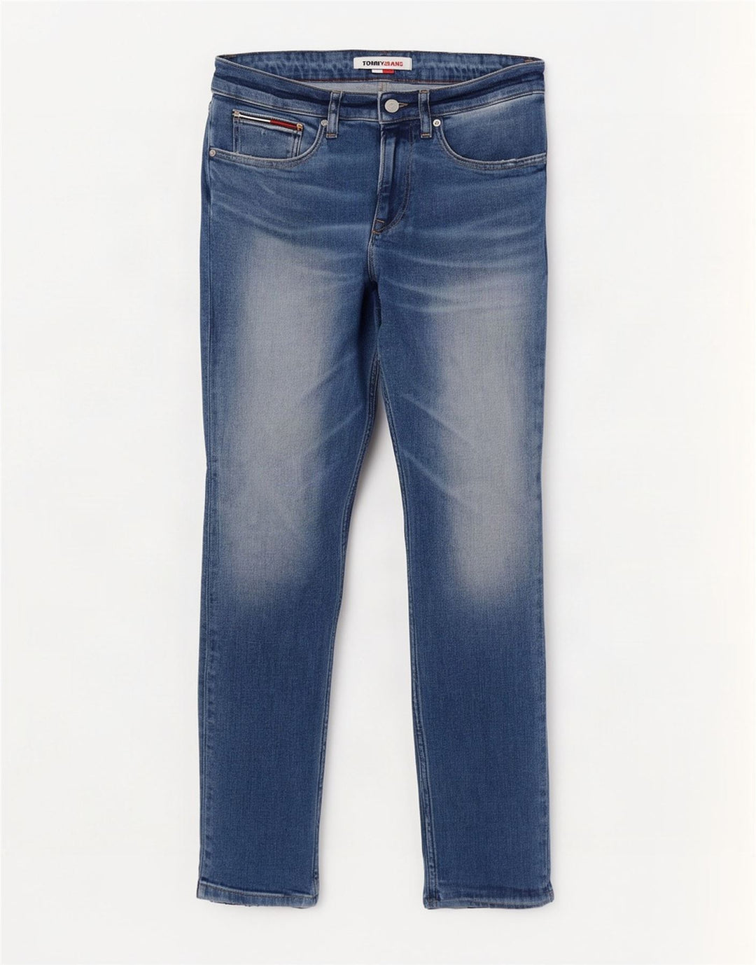 Tommy Hilfiger Herre Slim Jeans W30 L32 Blå Bomuld