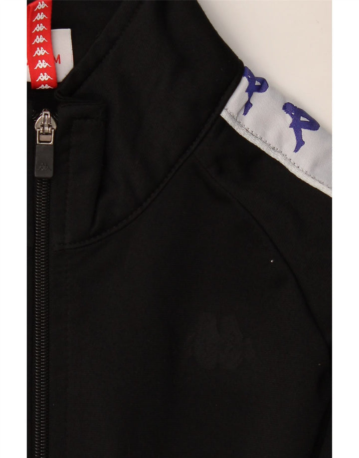 KAPPA Herre grafisk træningsdragt Topjakke Medium Sort Colourblock Polyester