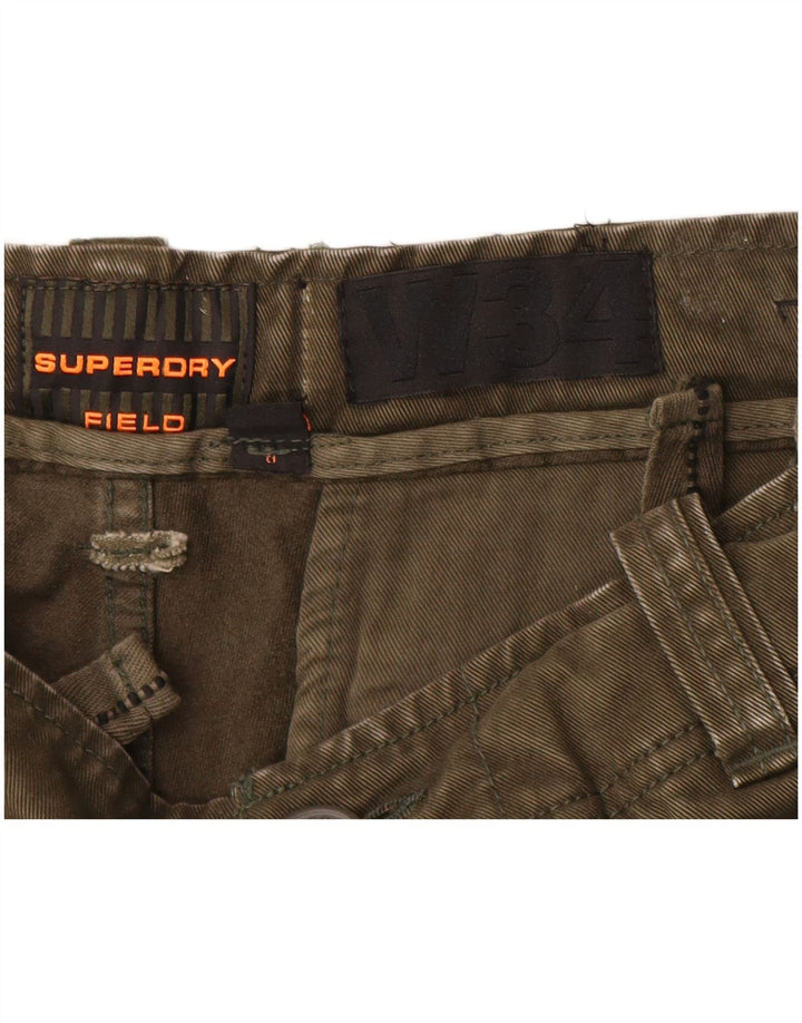 Superdry Herre Cargo Shorts W34 Large Khaki Cotton Army