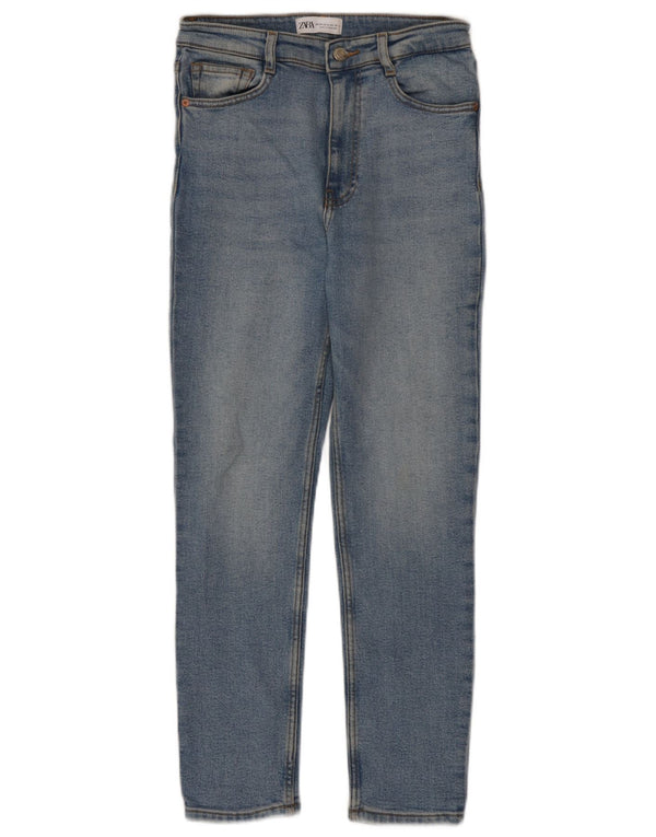 Zara Dame Slim Jeans EU 38 Small W28 L26 Blå Bomuld