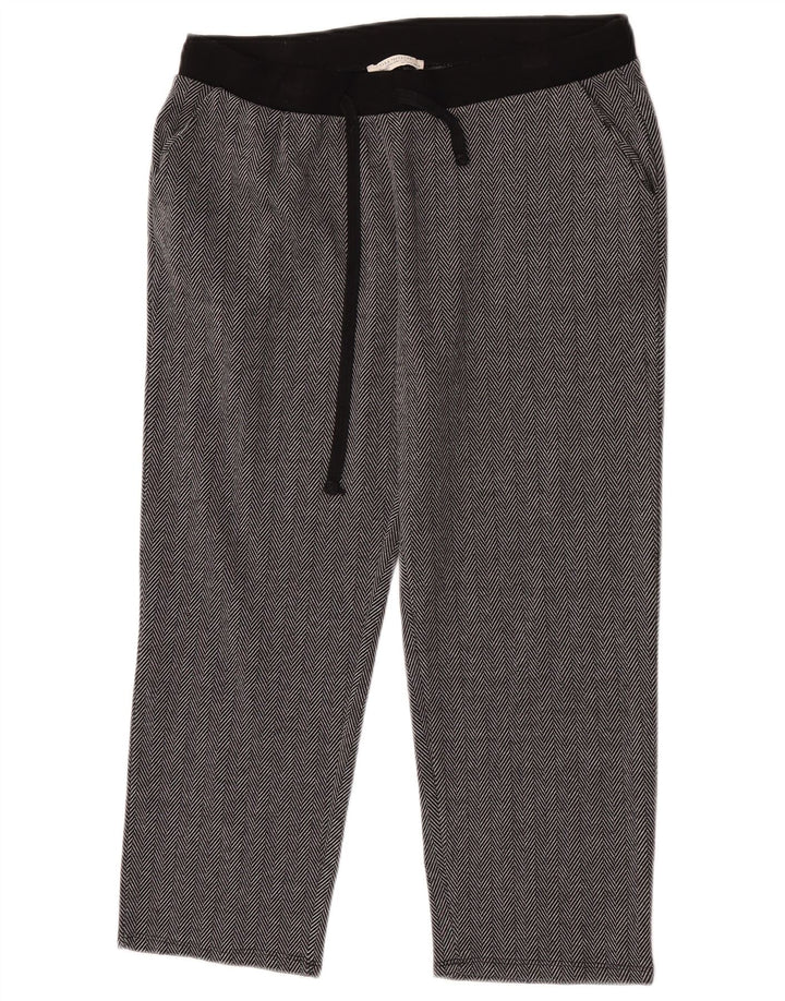 Zara Dame Trafaluc Cropped Trousers Large W30 L23 Grå sildeben