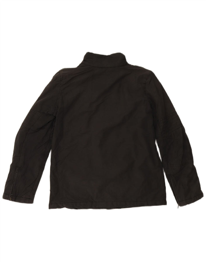 Jigsaw Dame Oversized Windbreaker Jacket UK 10 Small Black