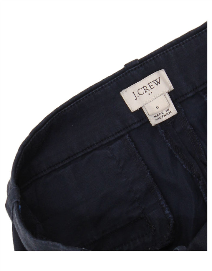 J. CREW Womens Straight Cropped Trousers US 6 Medium W31 L24 Navy Blue Vintage J. Crew and Second-Hand J. Crew from Messina Hembry 