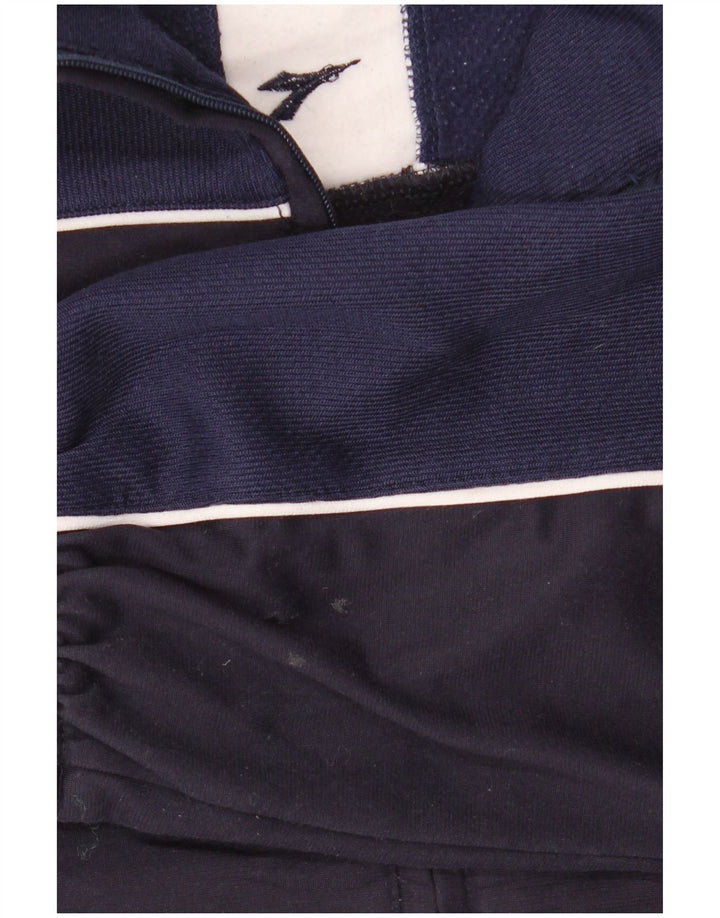 Diadora Herre træningsdragt Topjakke UK 38 Medium Navy Blue Colourblock