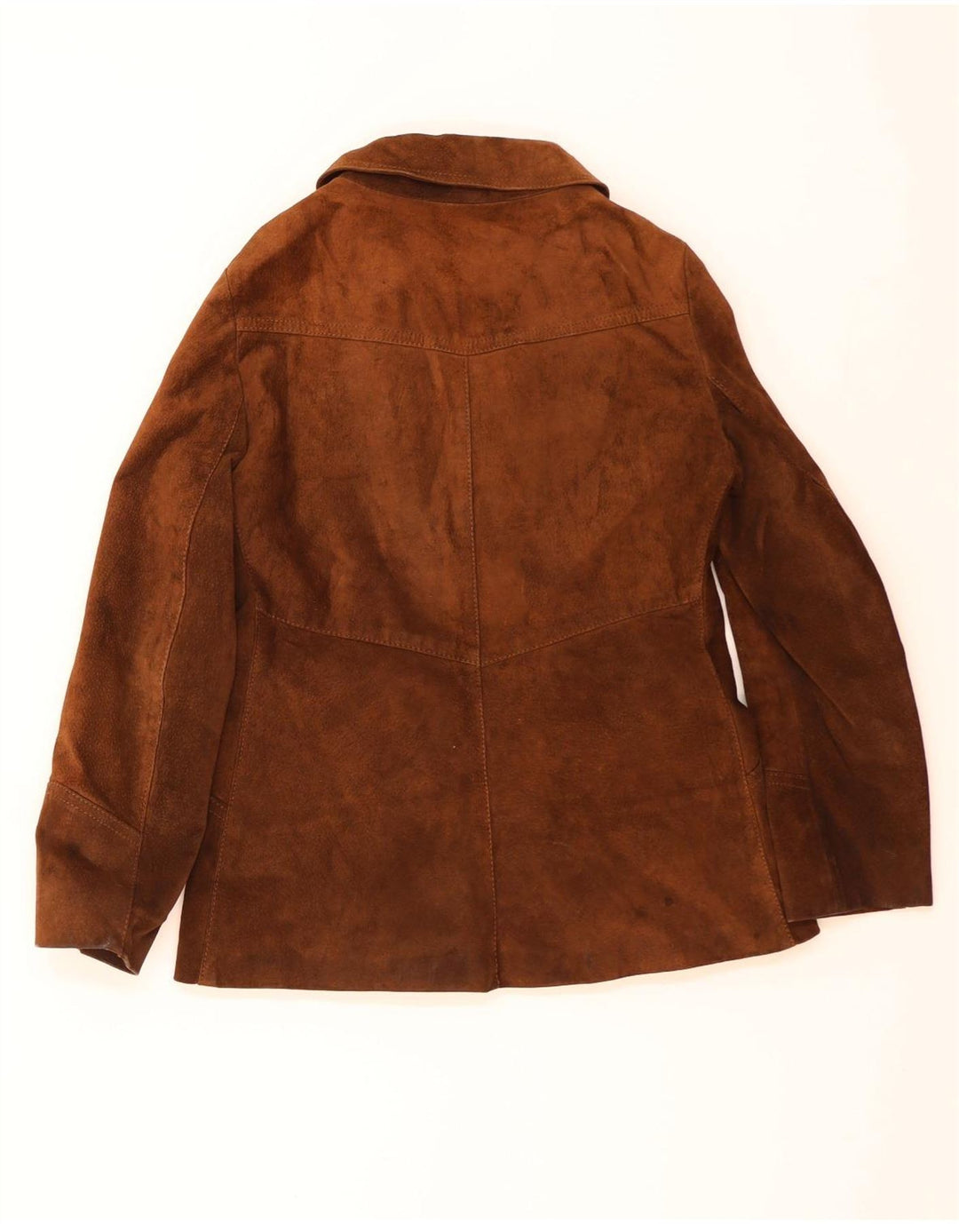 Vintage dame ruskindsjakke UK 12 Medium Brown
