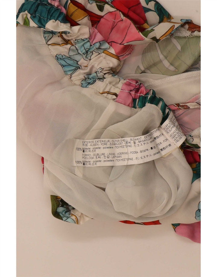 Zara Womens Shorts Large W32 Flerfarvet blomstret polyester