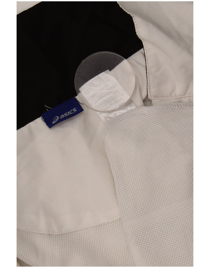 Asics Træningsdragt til mænd Topjakke Medium White Colourblock Polyester