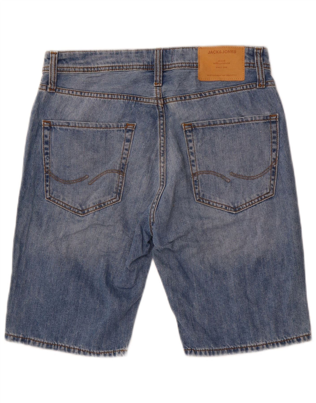 Jack & Jones Herre almindelige denimshorts Små W29 blå bomuld