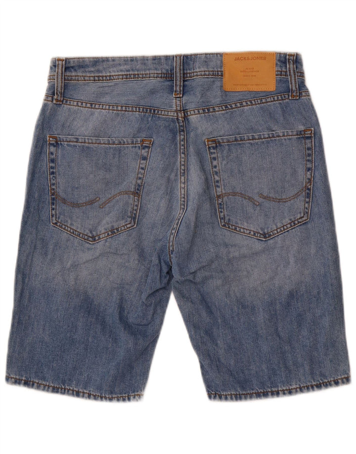 Jack & Jones Herre almindelige denimshorts Små W29 blå bomuld