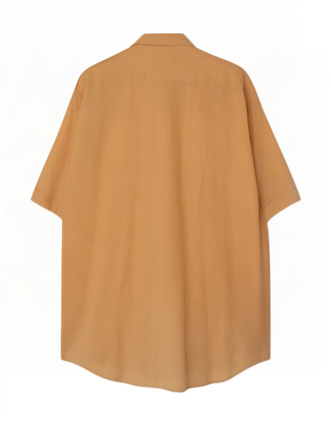 Ingram Kortærmet Herreskjorte Størrelse 40 15 3/4 Medium Gul Ramie