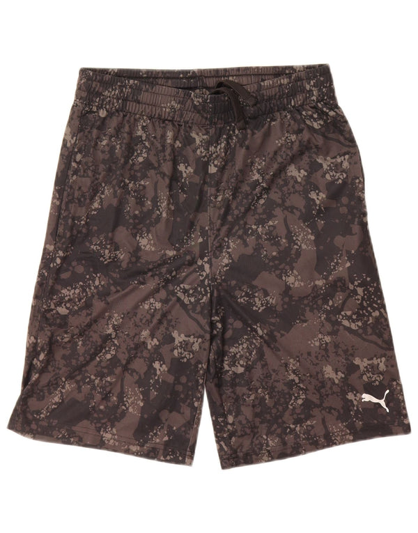 Puma Boys Sports Shorts 14-15 År Stor Grå Camouflage
