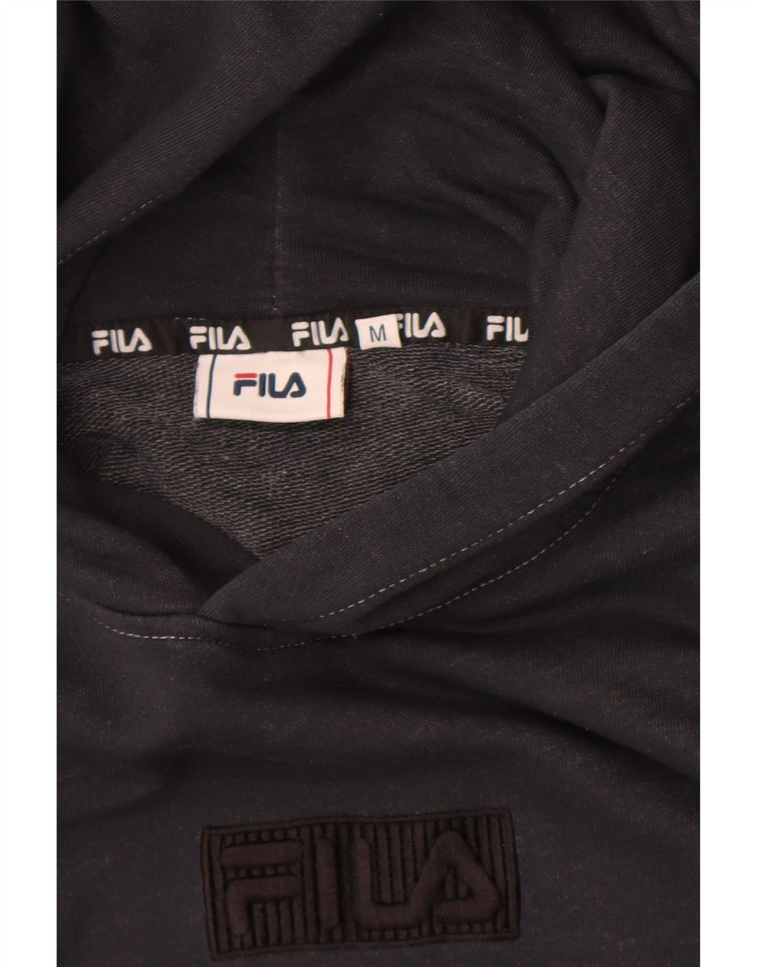 Fila Grafisk hættetrøje til kvinder UK 14 Medium Sort
