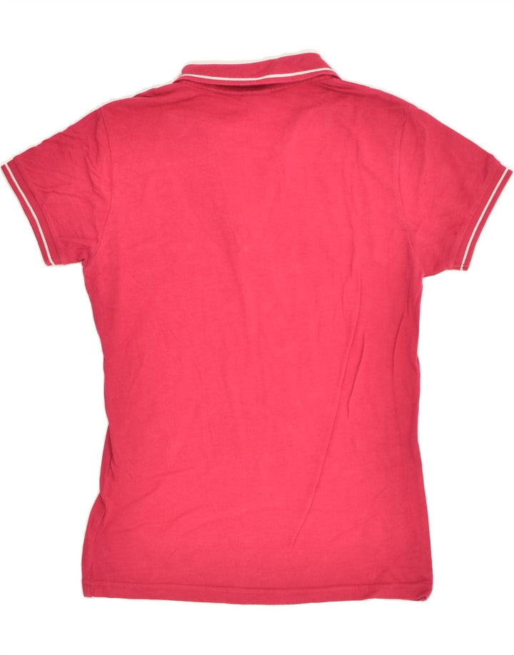 ASICS Womens Polo Shirt UK 12 Medium Pink | Vintage Asics | Thrift | Second-Hand Asics | Used Clothing | Messina Hembry 