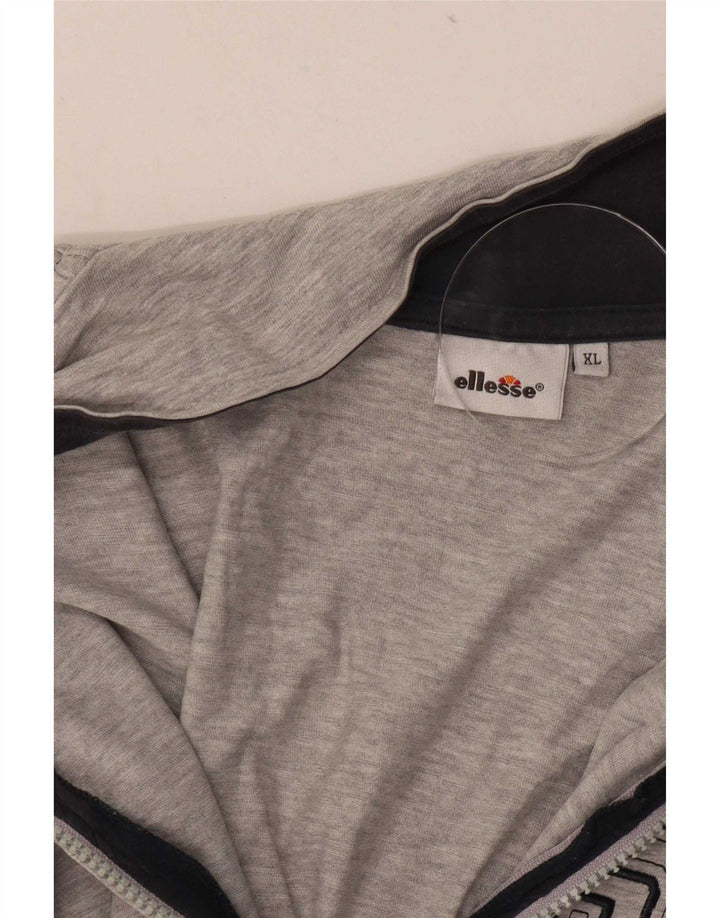 Ellesse Herre grafisk træningsdragt Topjakke XL Grå Flecked