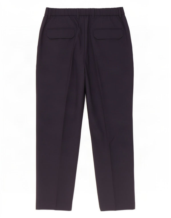 Massimo Dutti Herre Crop Pegged jakkesætsbukser EU 40 Medium W31 L26 Marineblå