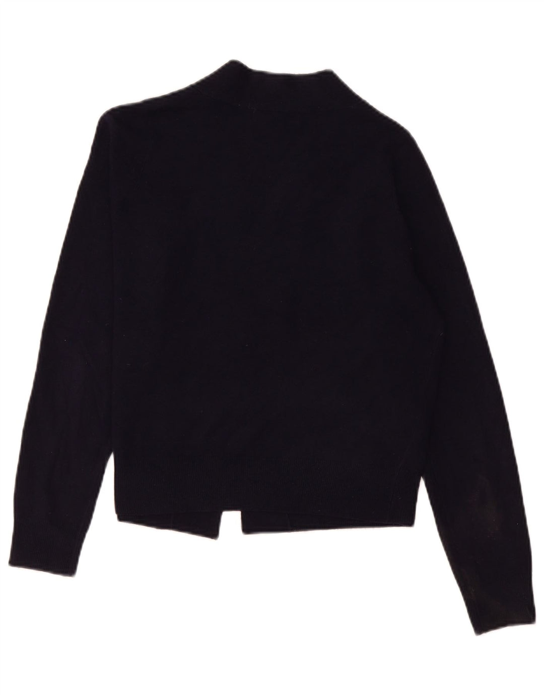 Marks & Spencer Dame Crop Open Cardigan Sweater UK 14 Medium Navy Blue