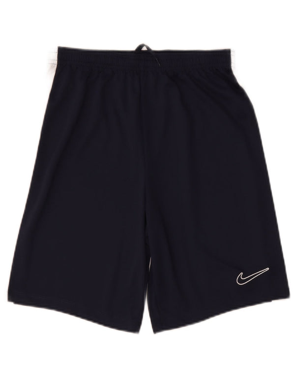 Nike Dri Fit Sportsshorts til drenge 13-14 år XL Navy Blue Colourblock Sports