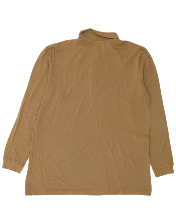 Lacoste langærmet poloshirt til kvinder str. 46 XL Khaki Bomuld