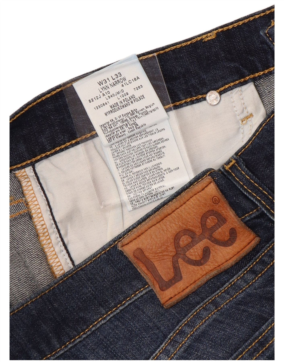 LEE Dame Lynn Narrow Slim Jeans W31 L29 Blå Bomuld