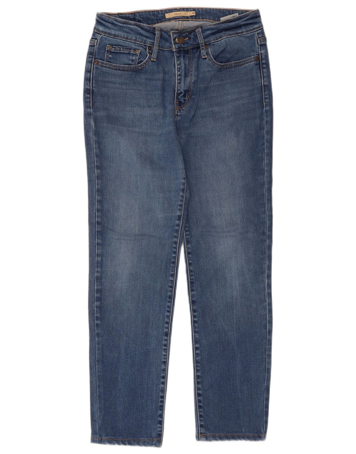 Levi's Damers 712 Slim Jeans W28 L26 Blå Lyocell
