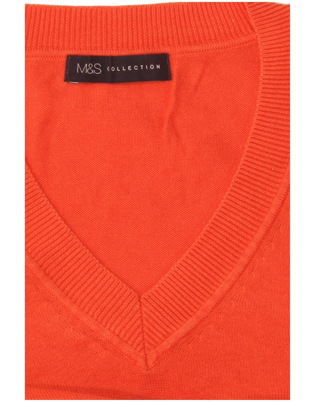 Marks & Spencer Dame V-hals sweater UK 14 Medium Rød
