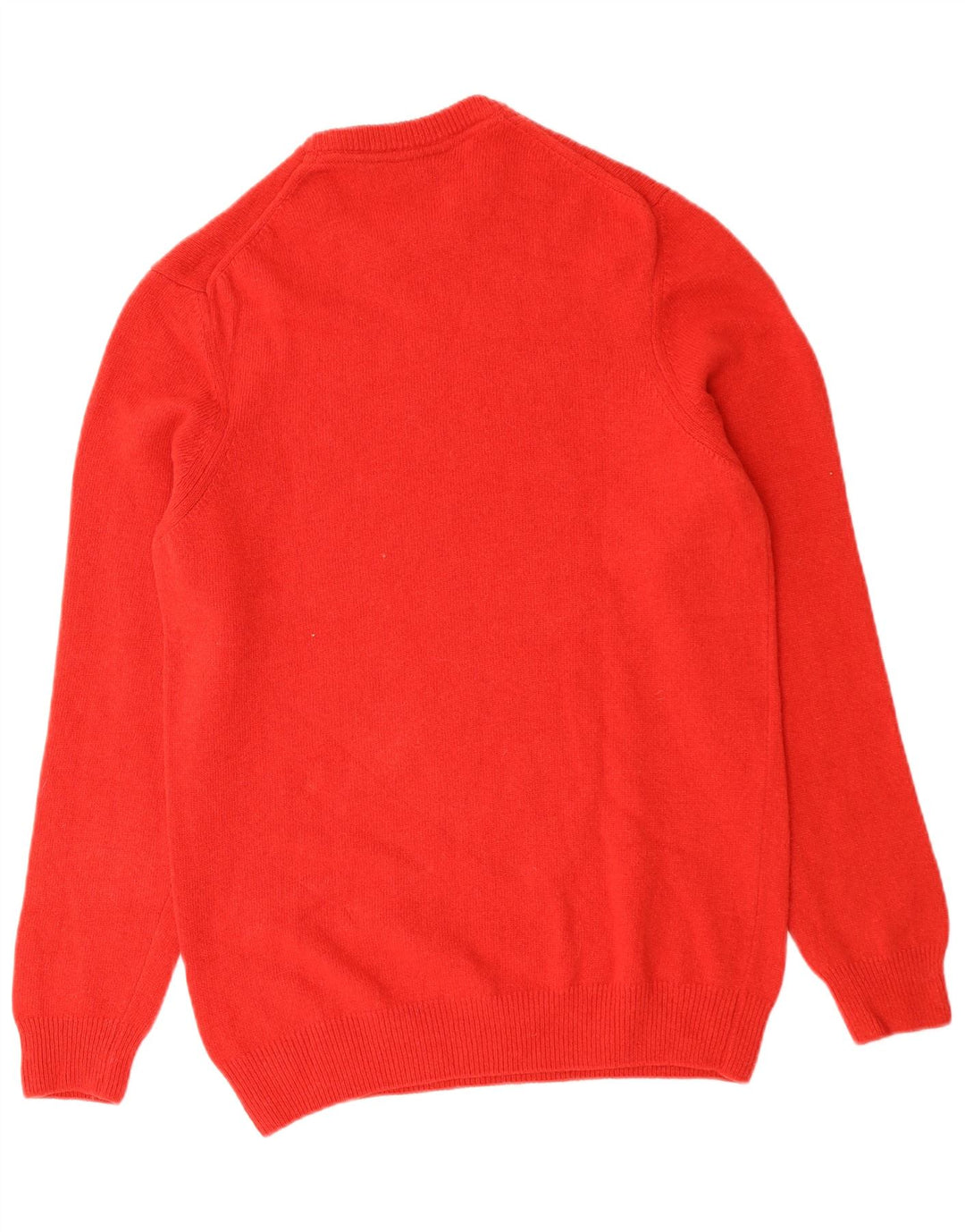 LYLE & SCOTT Herre sweater med rund hals, medium rød uld