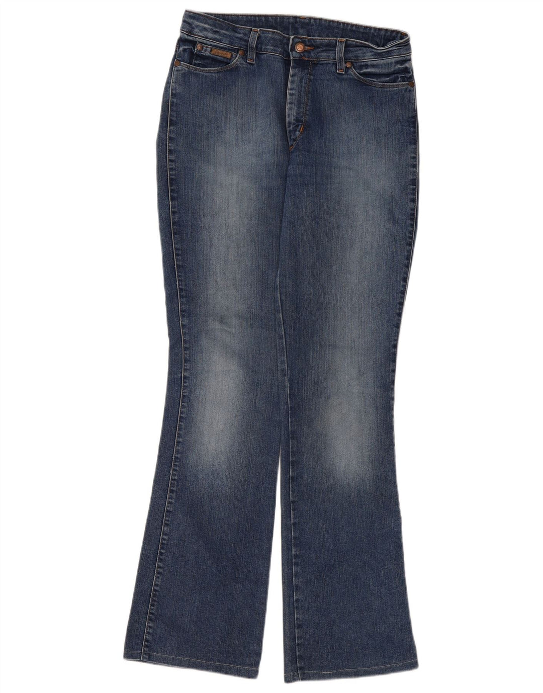 Wrangler Dame Flared Jeans W32 L32 Blå Bomuld