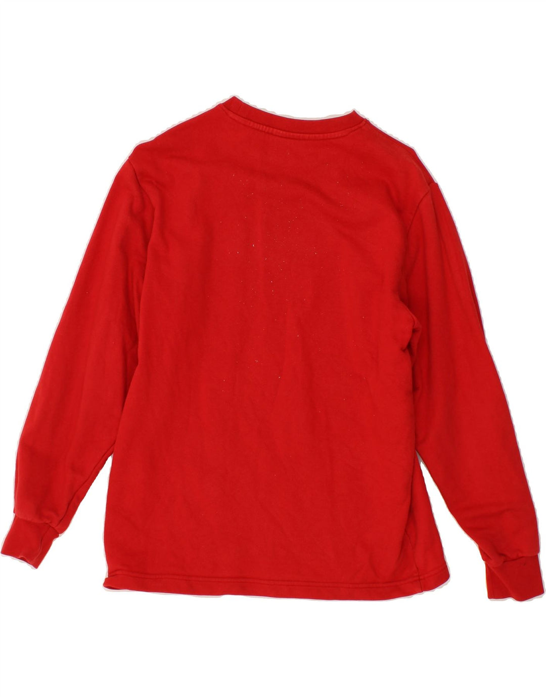 ADIDAS Womens Graphic Sweatshirt Jumper UK 14 Medium Red Vintage Adidas and Second-Hand Adidas from Messina Hembry 