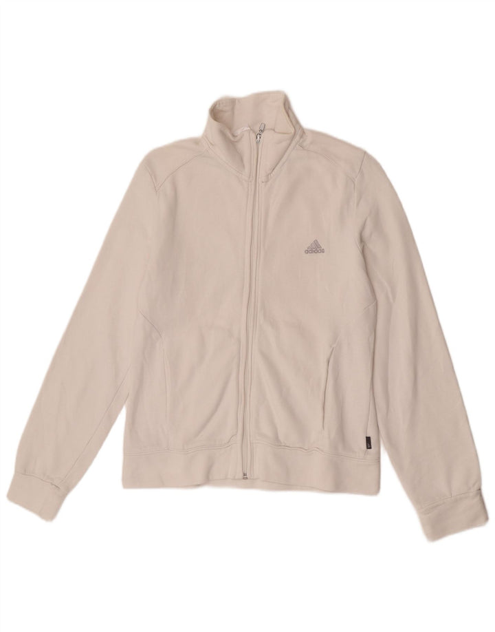 Adidas træningsdragt topjakke til kvinder UK 12 Medium White Bomuld