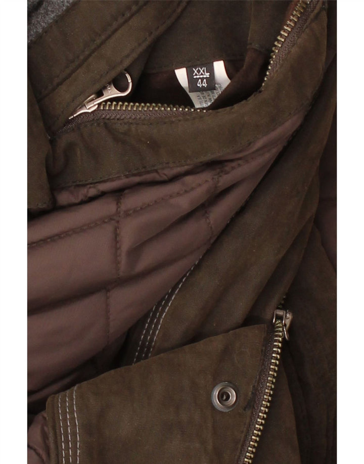 MASSIMO DUTTI Herre vokset bomuldsjakke UK 44 2XL Brun