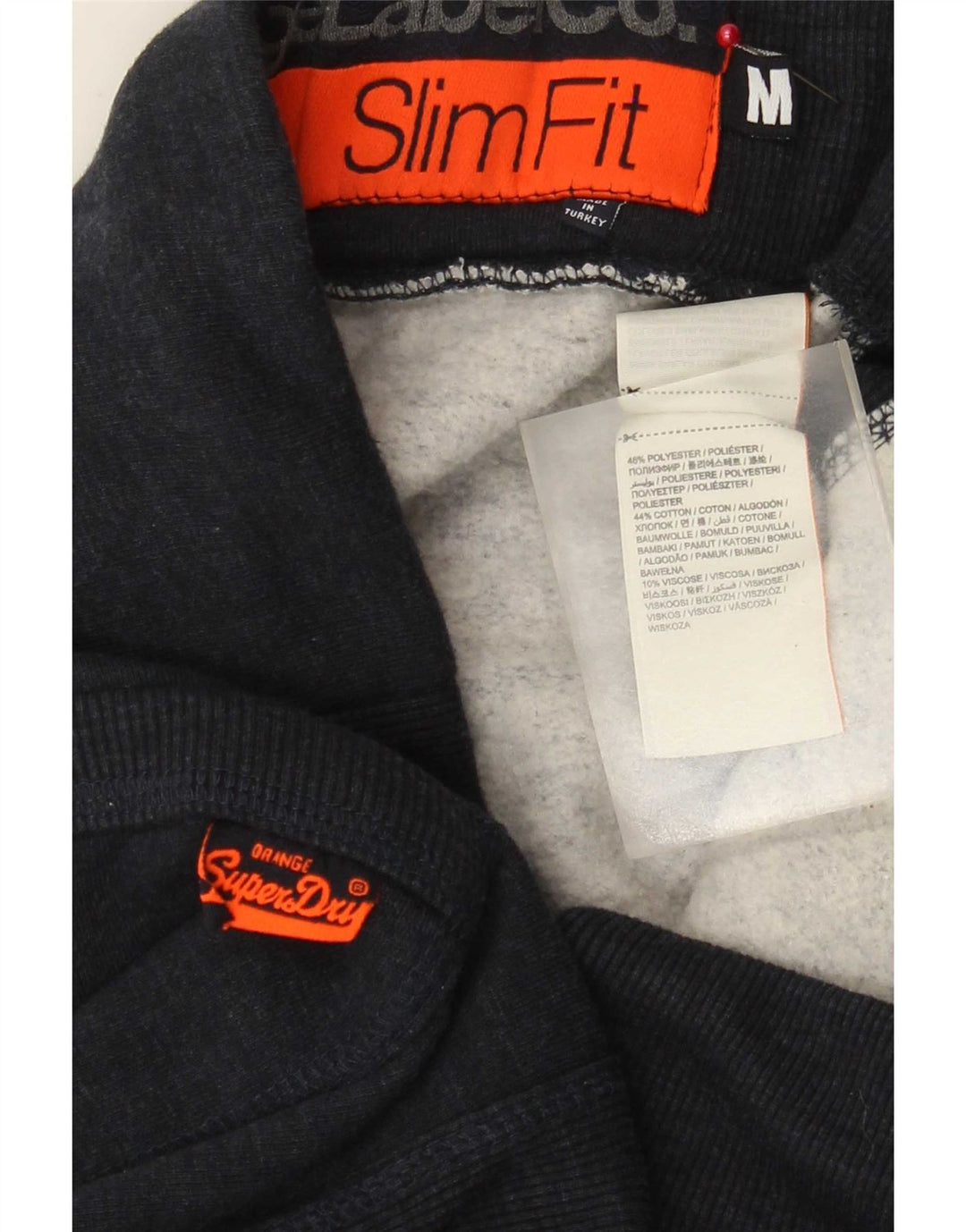 Superdry Herre Slim Fit Sportshorts Medium Navy Blue Polyester
