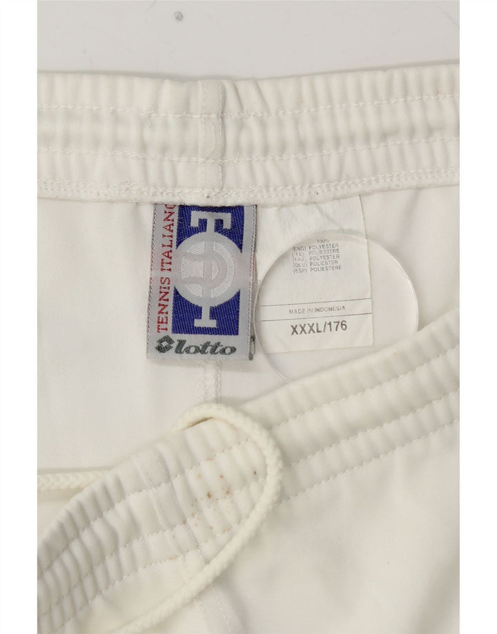 LOTTO Drenge Grafiske Sportsshorts 15-16 År 3XL Hvid Polyester