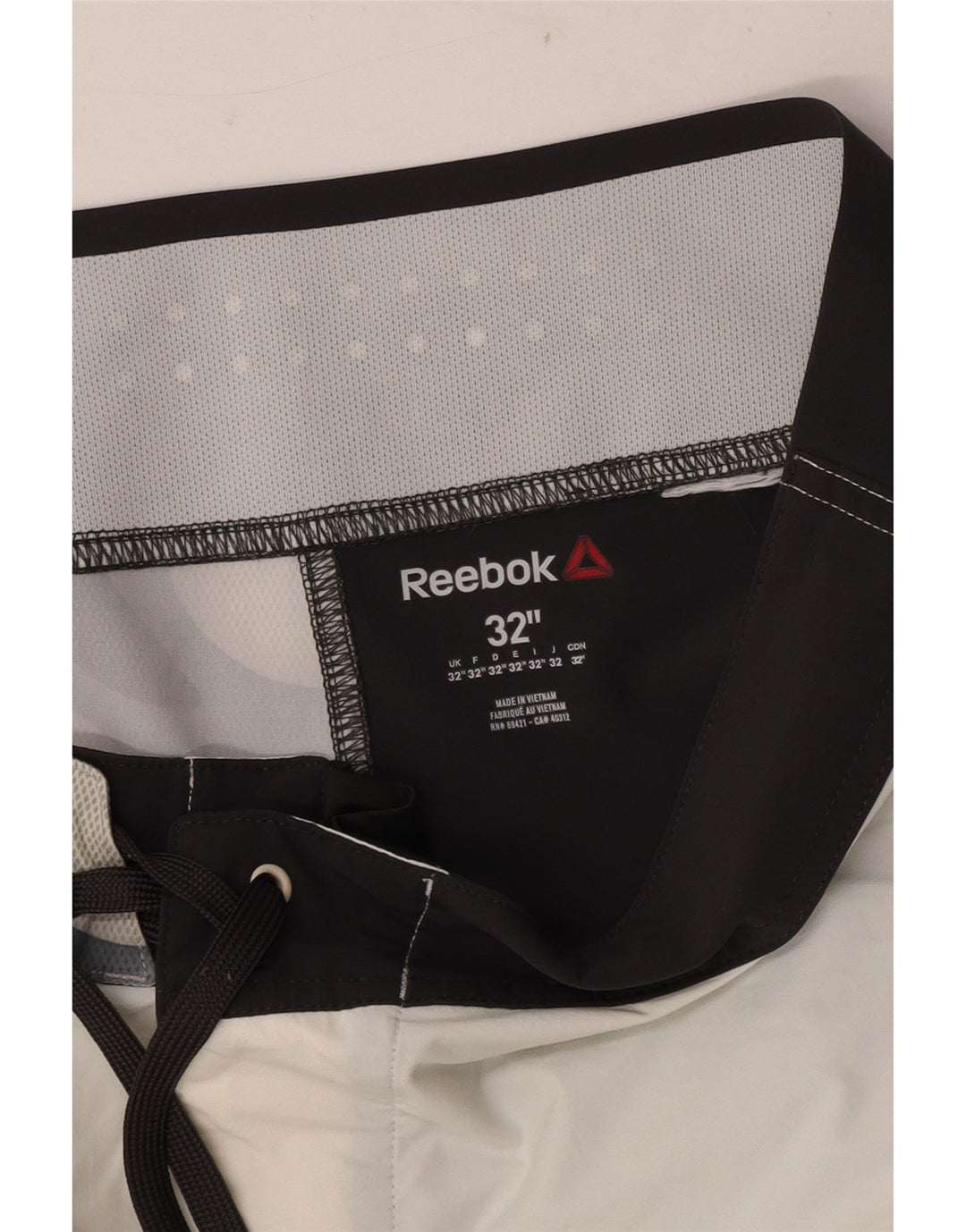 Reebok Herre Speedwick grafiske svømmeshorts Medium Sort Colourblock