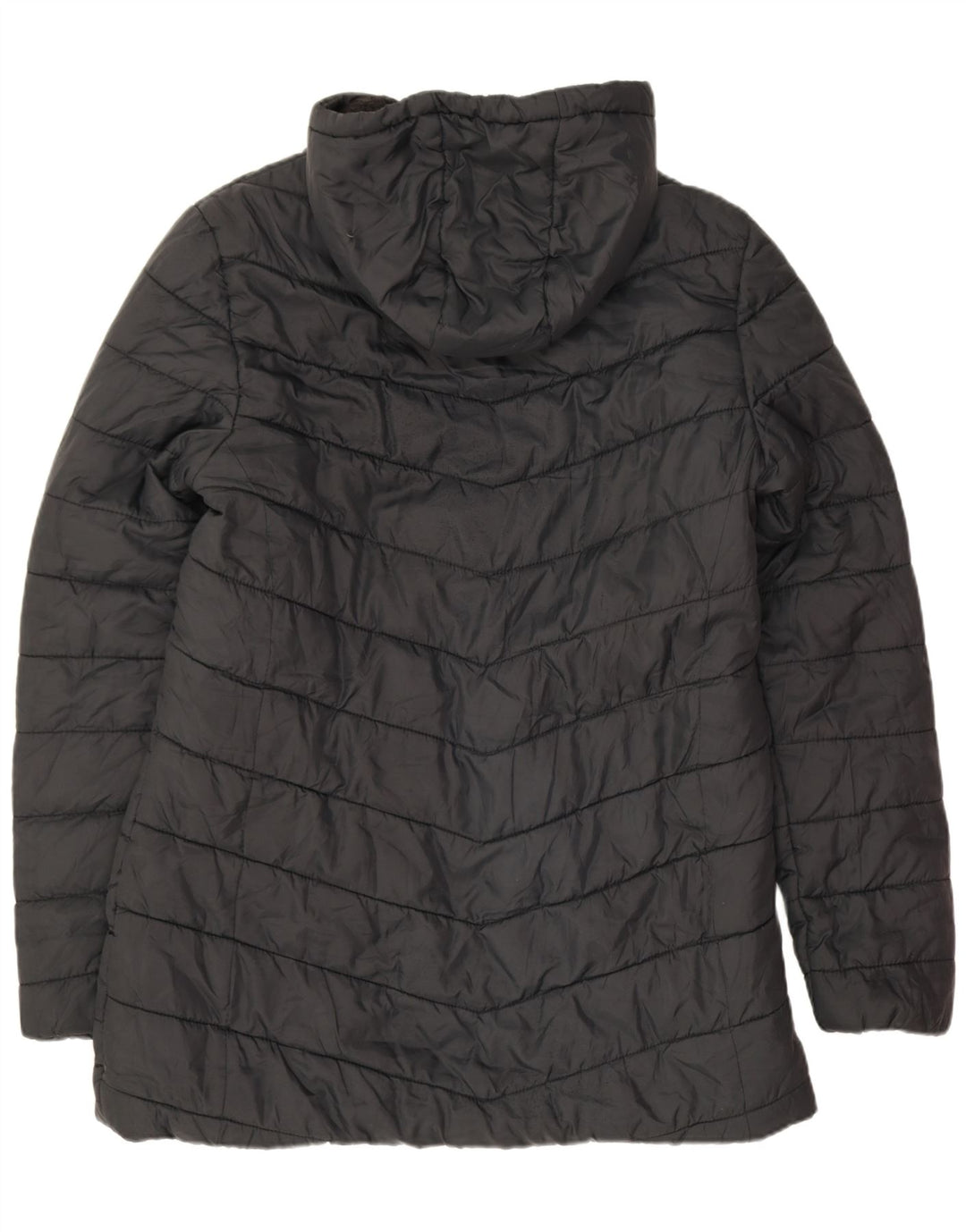 New Balance Herre hættepolstret frakke UK 12 Medium Sort Polyester