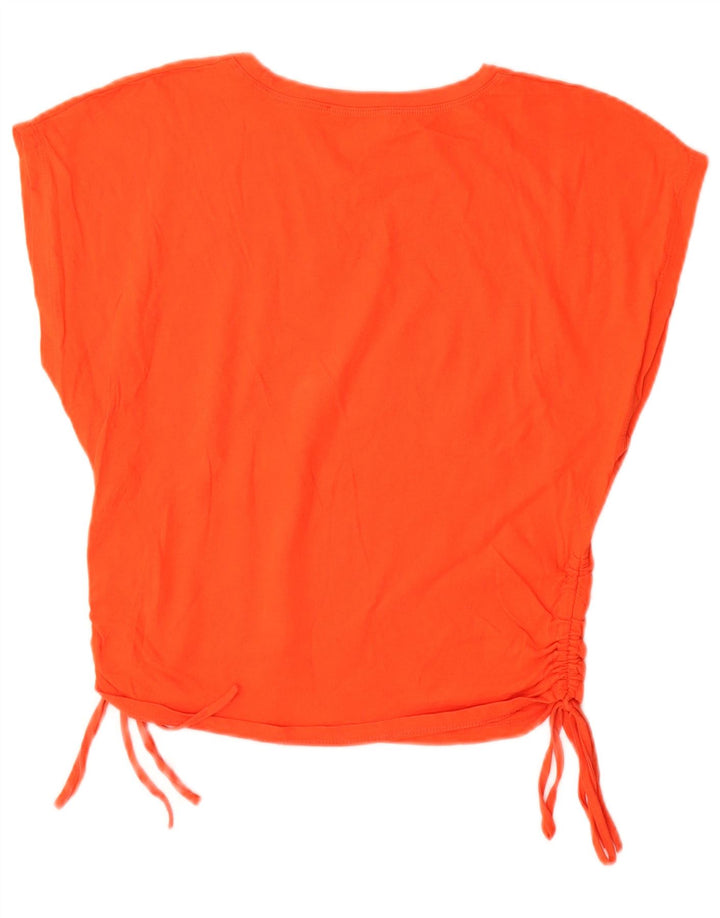 Zara Dame T-Shirt Top UK 10 Small Orange