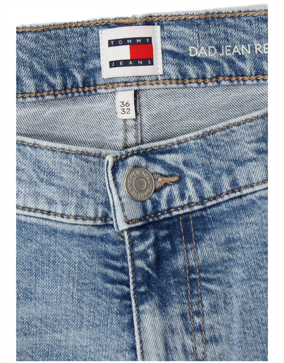 Tommy Hilfiger Herre Slim Jeans W36 L30 Blå