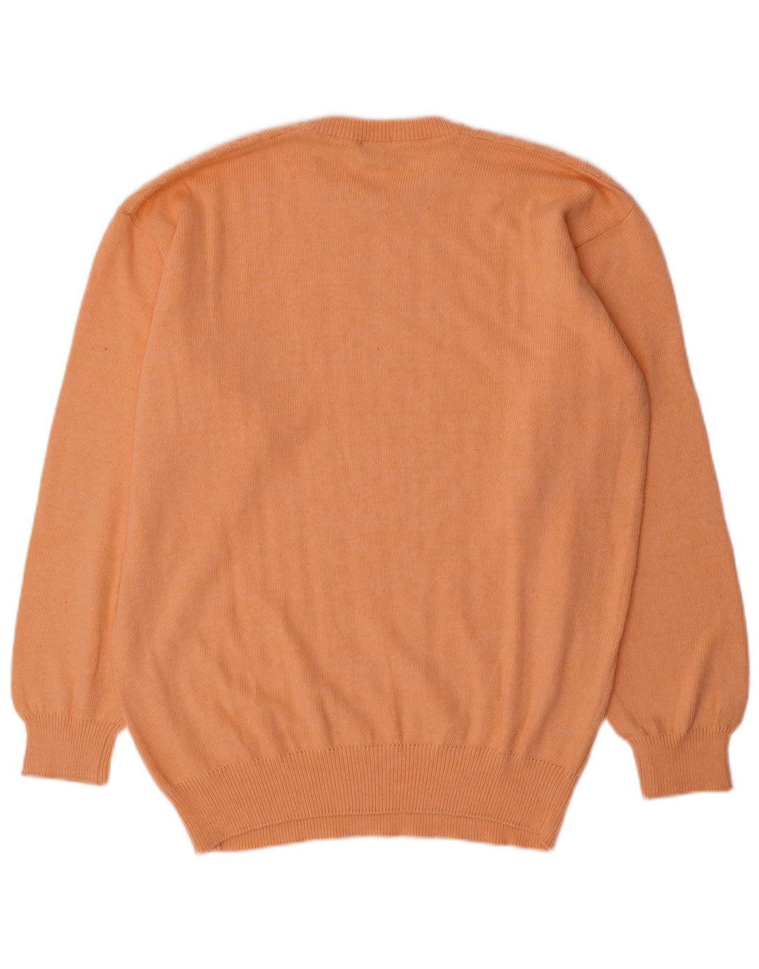 Trussardi Herre Boat Neck Jumper Sweater Stor Orange Bomuld