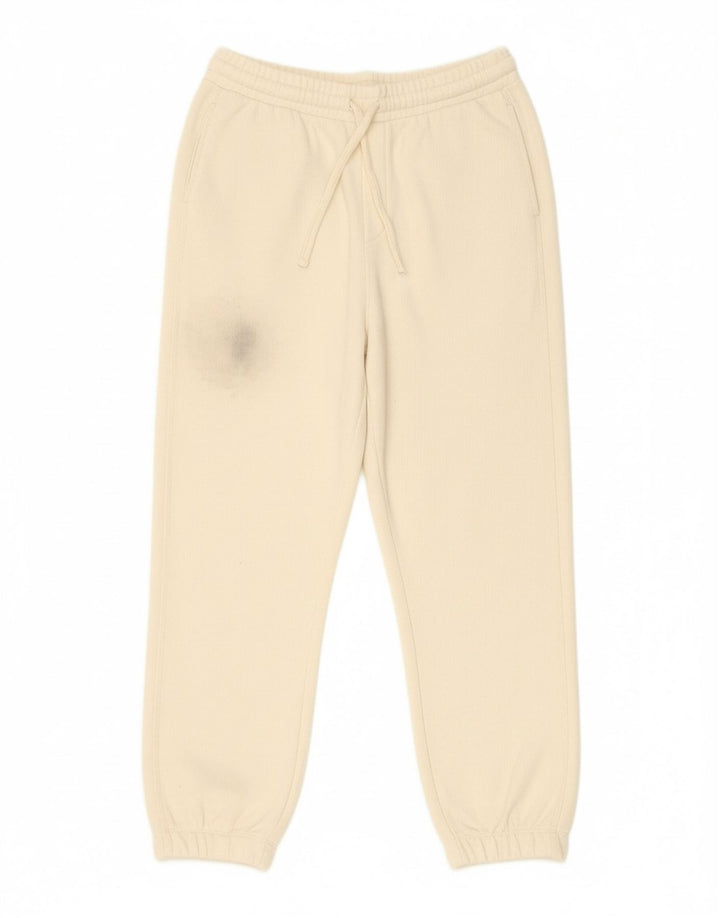 ZARA Womens Tracksuit Trousers Joggers UK 14 Large  Beige