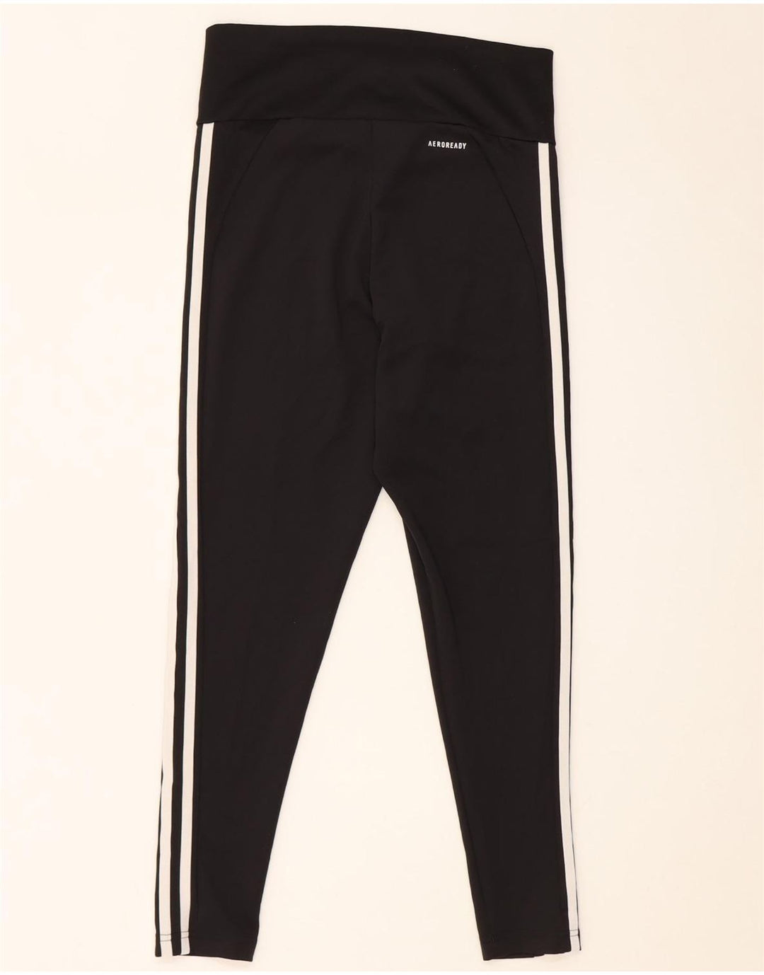 ADIDAS Aeroready Leggings til kvinder UK 12/14 Medium Black Polyester
