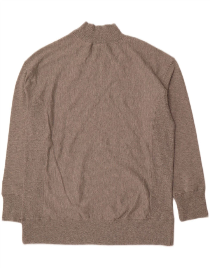 CHAMPION Mens Reverse Weave Graphic Sweatshirt Jumper Medium Grey Cotton