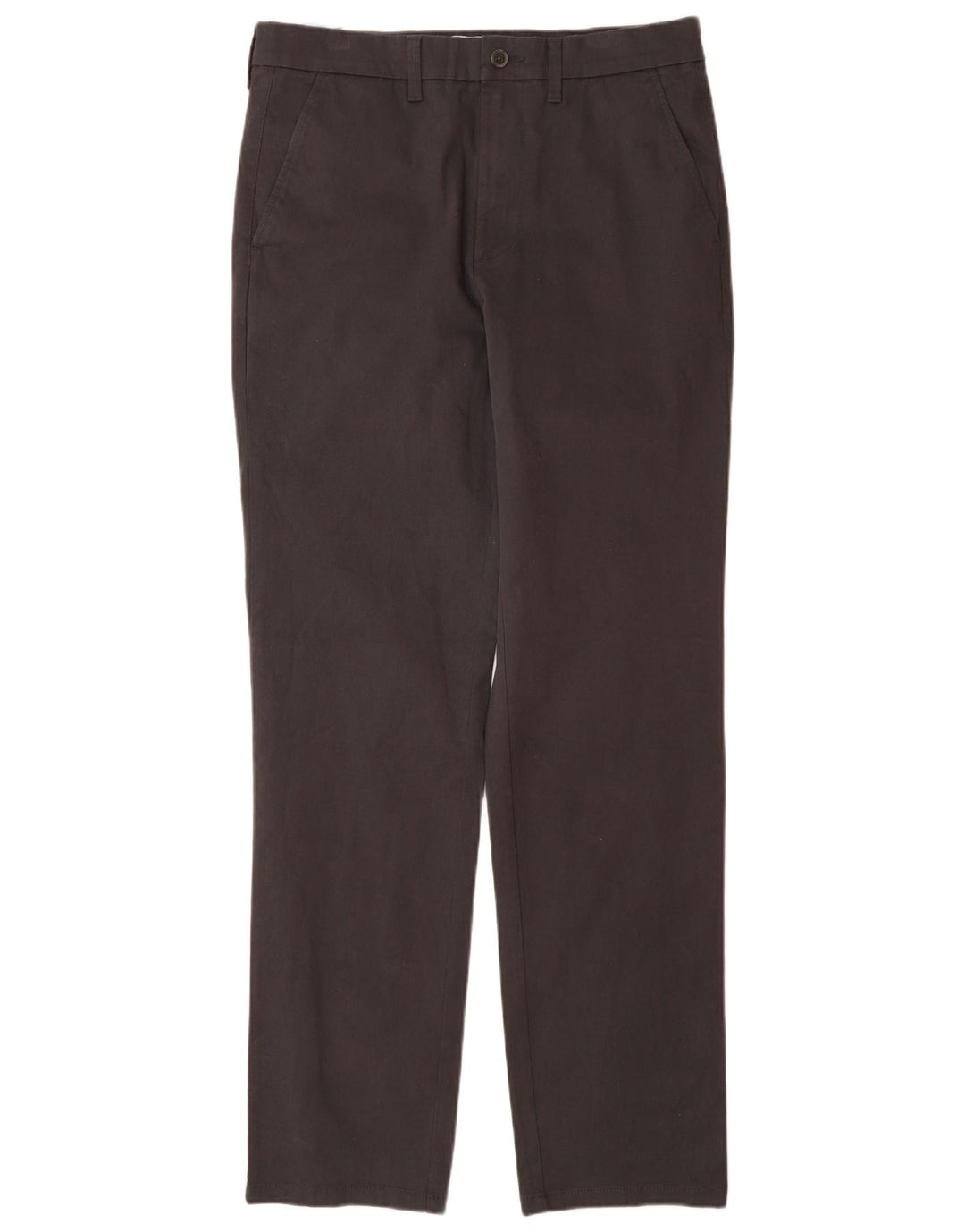 MARKS & SPENCER Herre Regular Fit Straight Chino Bukser W32 L33 Sort