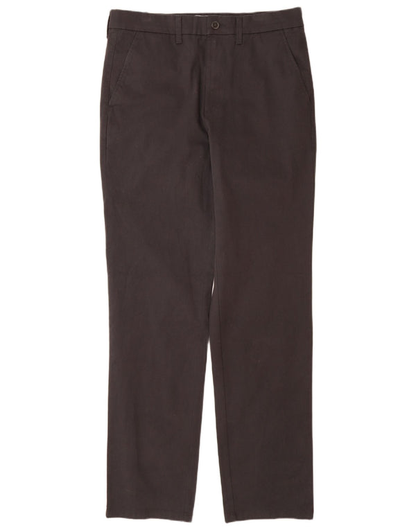 MARKS & SPENCER Herre Regular Fit Straight Chino Bukser W32 L33 Sort