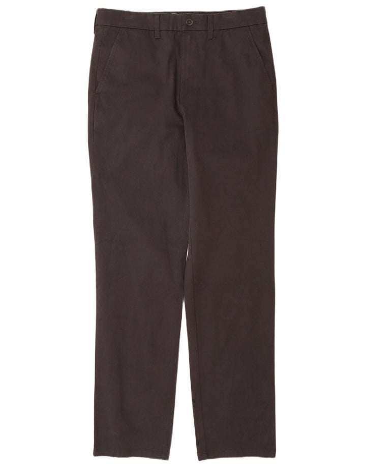MARKS & SPENCER Herre Regular Fit Straight Chino Bukser W32 L33 Sort