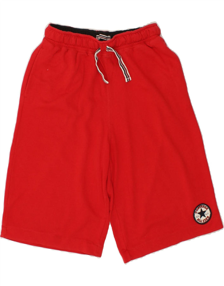 CONVERSE Boys Sport Shorts 13-14 Years Red Cotton Vintage Converse and Second-Hand Converse from Messina Hembry 