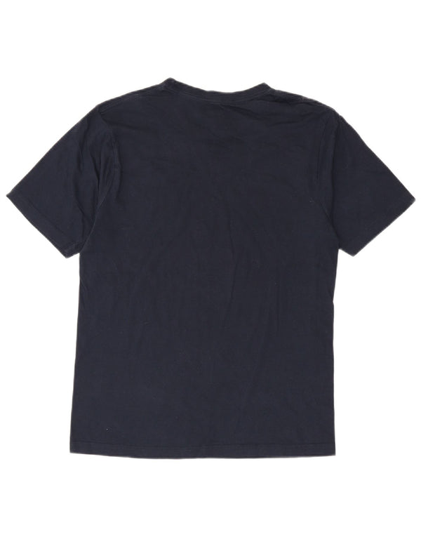 DKNY Herre T-Shirt Top Medium Marineblå Bomuld