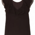 Zara Womens Basic Dress UK 10 Small Black Spotted Polyester